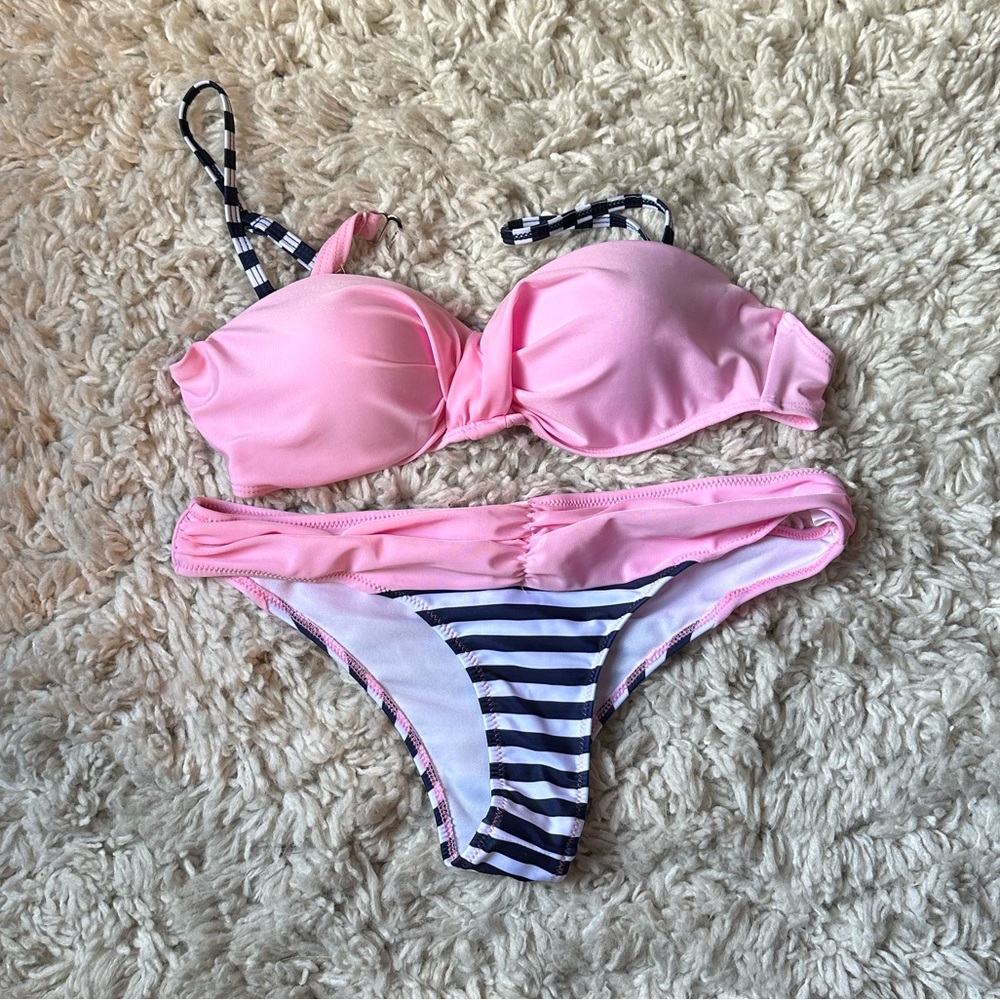 Pink and Blue Bathing Suit
